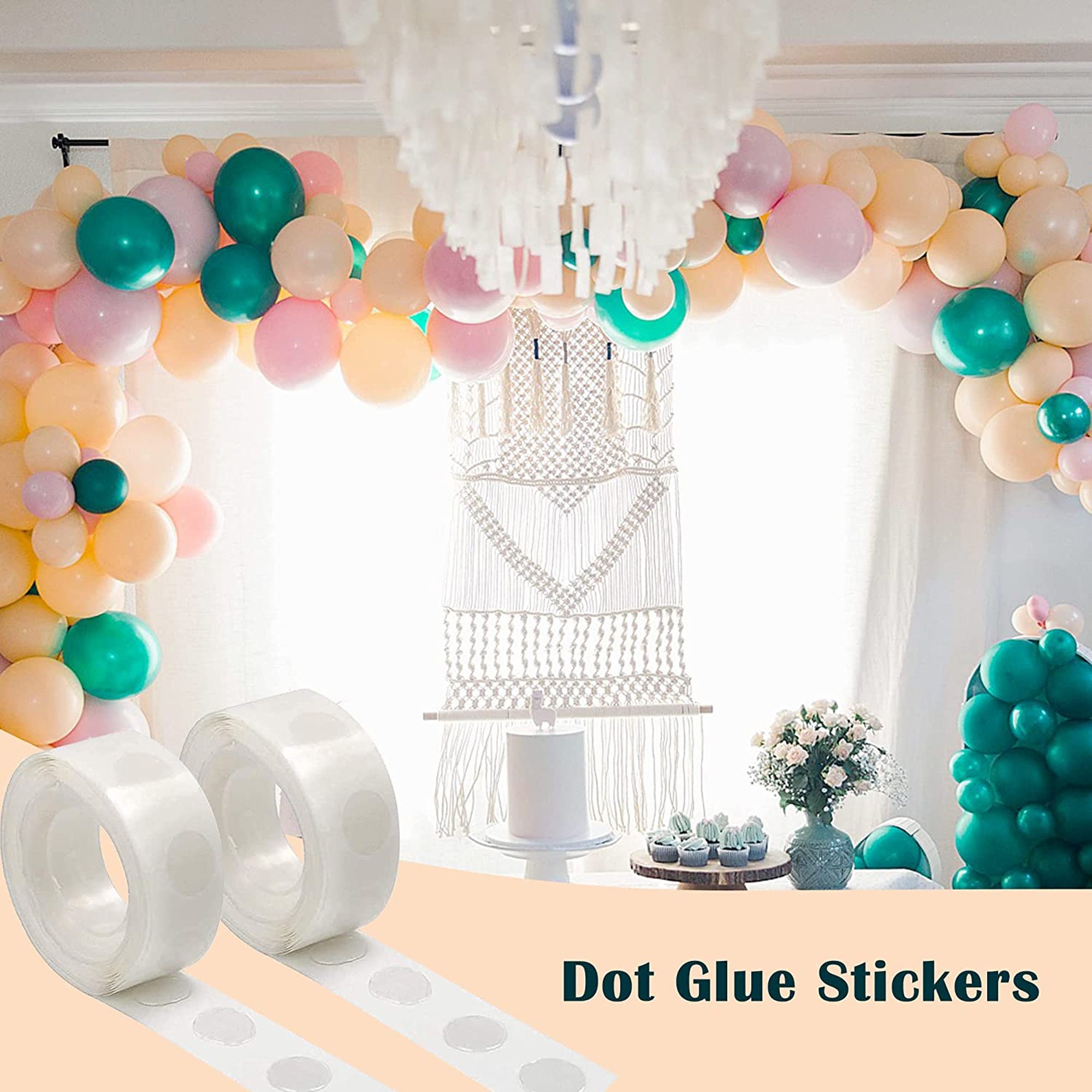 100 Glue Dots Strong Adhesive Tack Balloon Glue Decoration Glue Scrapbook  Supplies Craft Supplies Multipurpose Adhesive Dots 