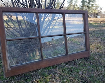VINTAGE SASH ANTIQUE WOOD WINDOW PICTURE FRAME PINTEREST 32x31 CUSTOM LISTING
