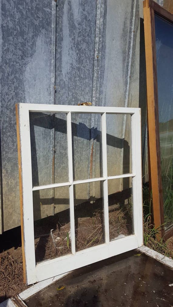 VINTAGE SASH ANTIQUE WOOD WINDOW PICTURE FRAME PINTEREST WEDDING ETSY 36x28