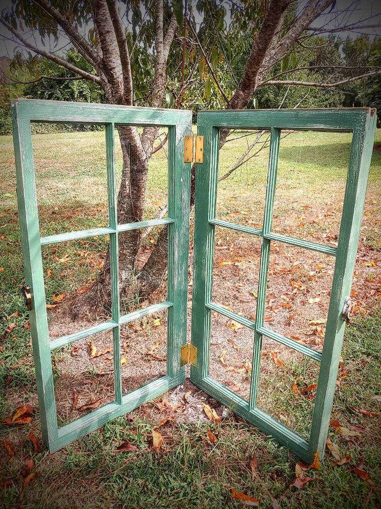 Vintage Antique Farm Window Sash Frame 6 Pane 36x20 Wedding Set