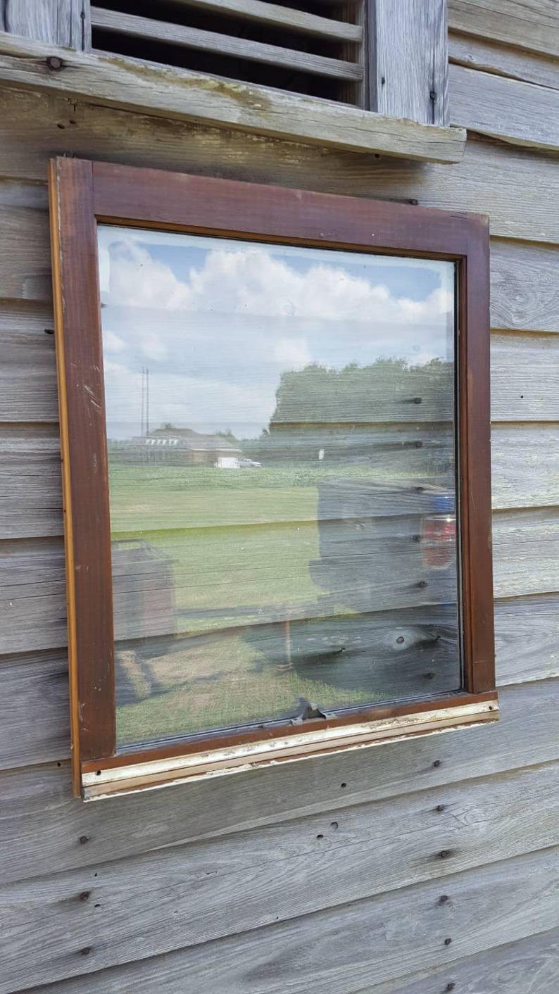 27x23 old window sash 1 pane one pane picture frame double Etsy