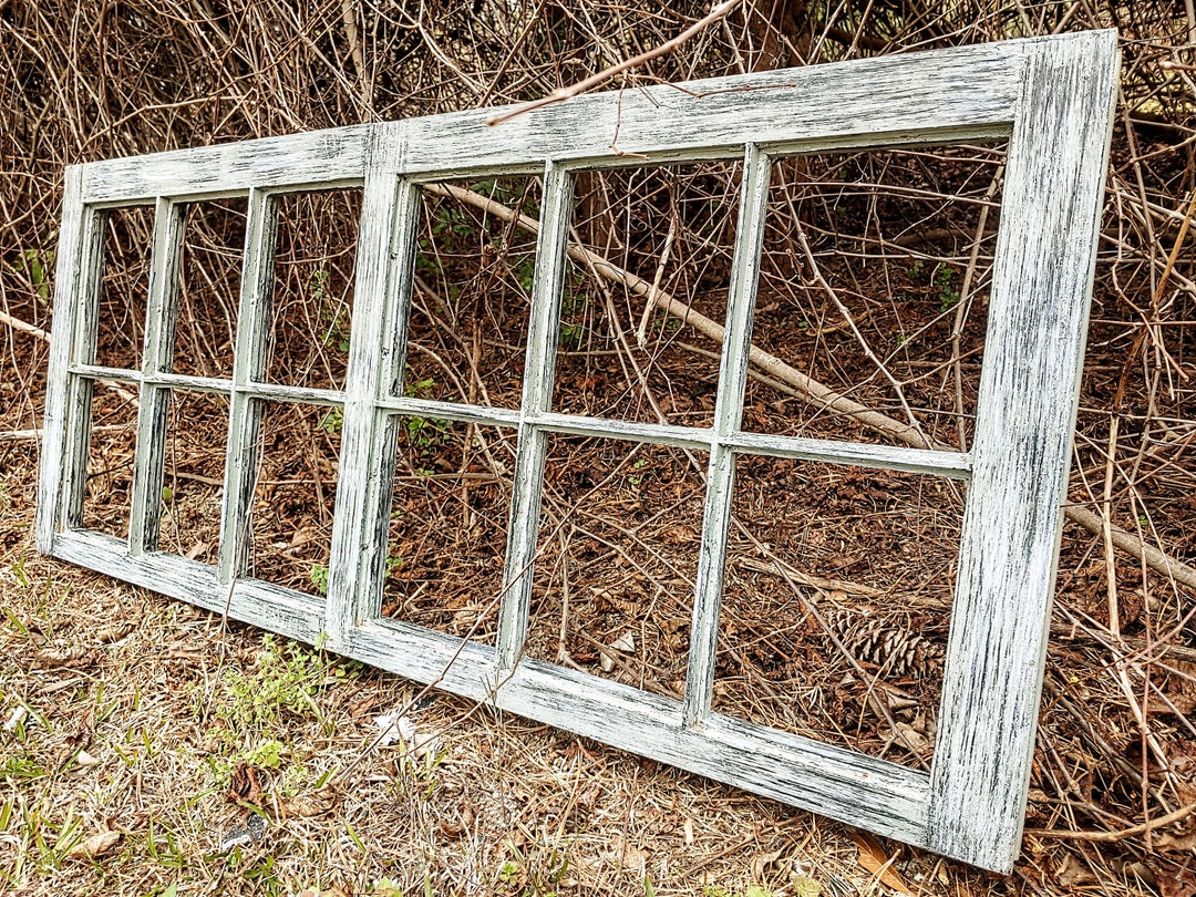 Custom Made 46 X 19 Door Window Architectural Salvage Window Black ...