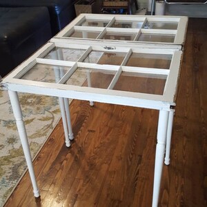 Architectural Salvage - Reclaimed Window Sash Panes Side Table End ...