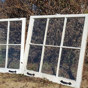 Vintage antique farm window sash frame 6 pane 32x28 rustic very old rustic cottage wedding country picture portrait with hardware
