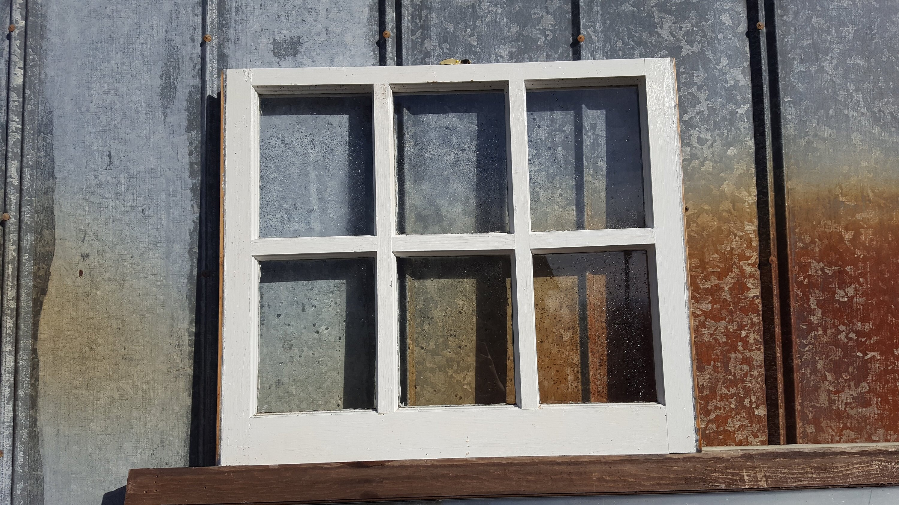 Vintage authentic reclaimed antique window pane 6 pane 24x28 Etsy