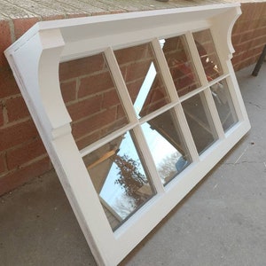 36x20 Pane old antique shabby vintage window sash farm house chippy rustic book shelf picture shelf, glass included