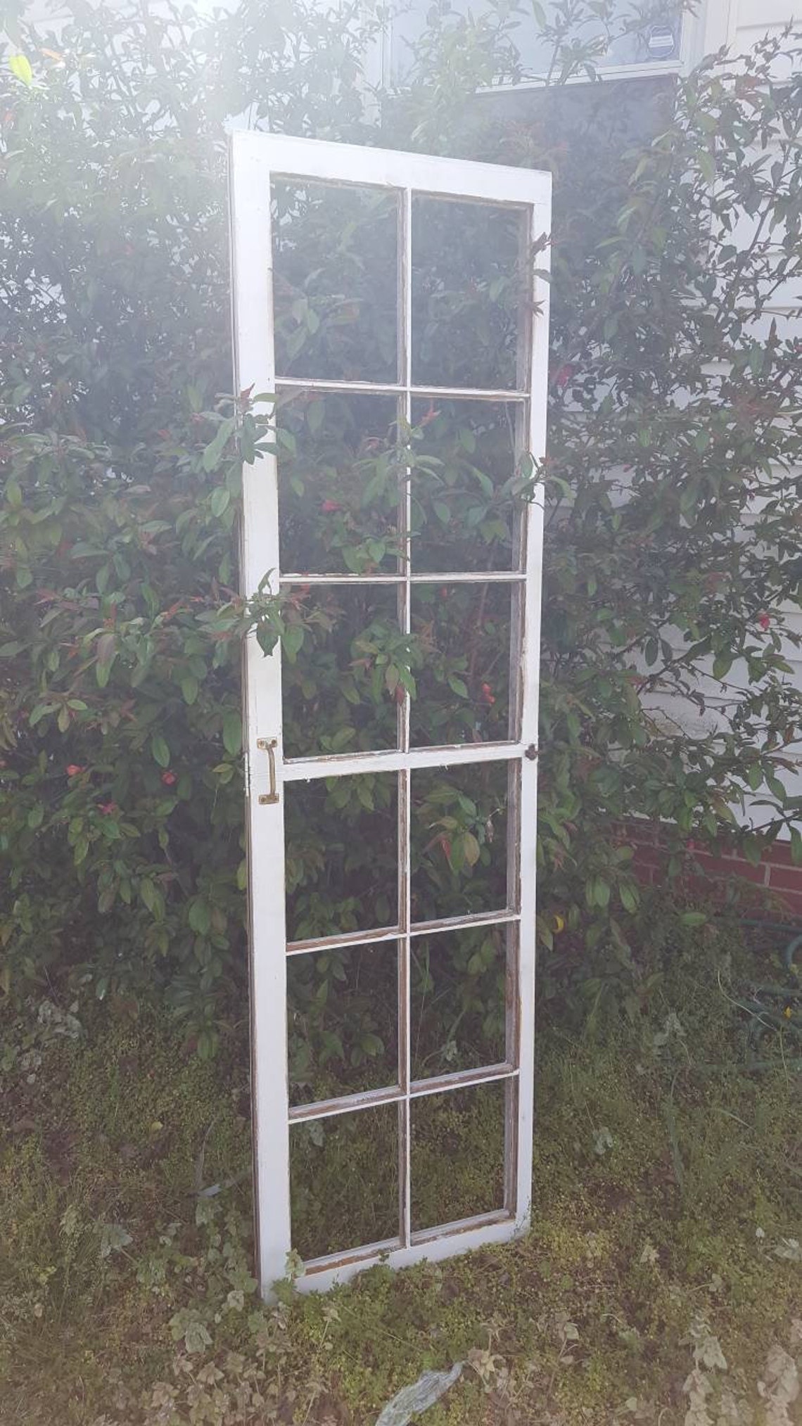 Architectural Salvage - Antique Farm Window Sash Frame 12 Pane 60x19 ...