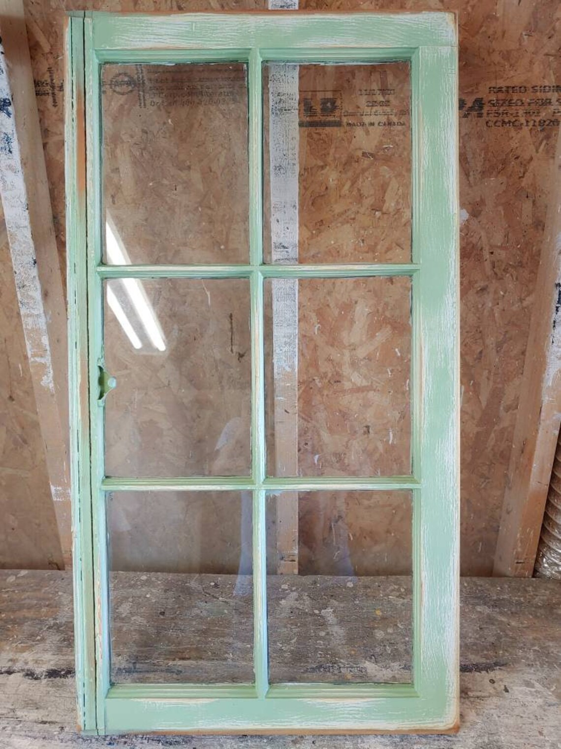 6 Pane Vintage Antique Wood Window Frame Sash 36x20 Light Etsy
