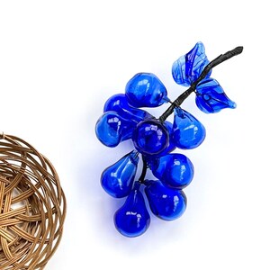 Vintage Hand-Blown Glass Grapes