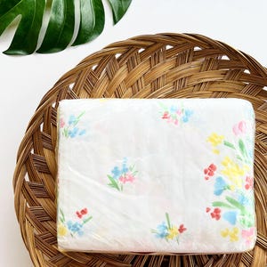 Vintage Full Bed Sheet Set | St. Andrews Floral No-Iron Polyester Cotton Complete Bed Sheet Set | New Old Stock