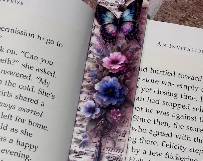 Bookmark Waterproof Double Sided with Tassel Multiple Designs