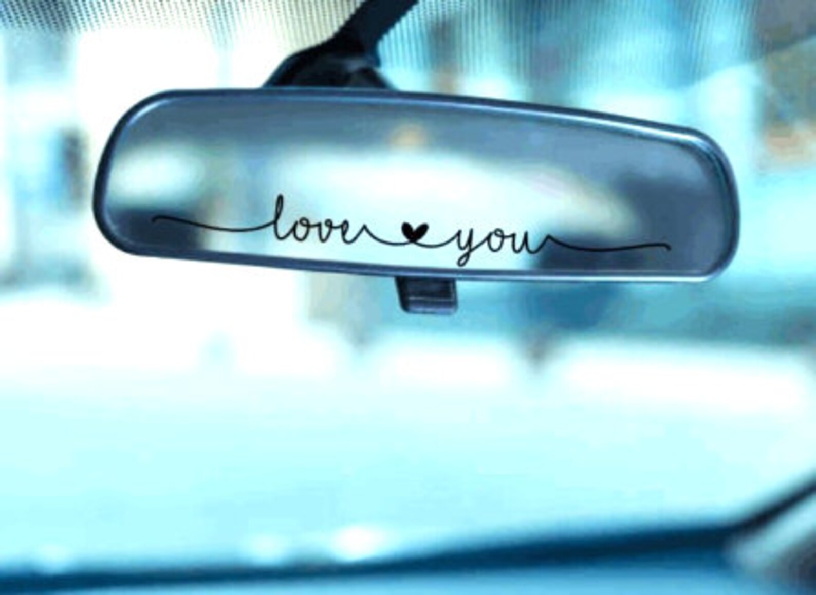 Free Rear View Mirror Decals Rear View Mirror Decal Sticker Car Vehicle Auto Truck Gift for Hello ...