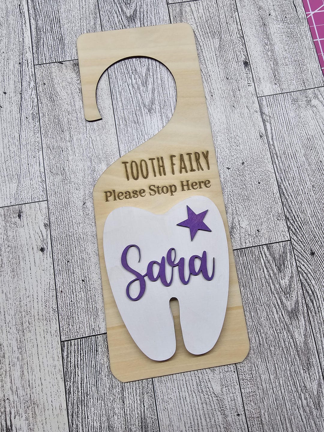 Personalized Tooth Fairy Door Hanger With Childs Name - Etsy