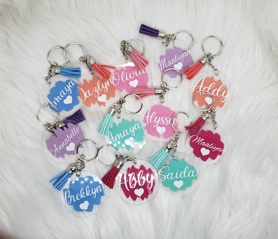 Porte Clef Personnalisable avec Pompon Assorti Fabrication