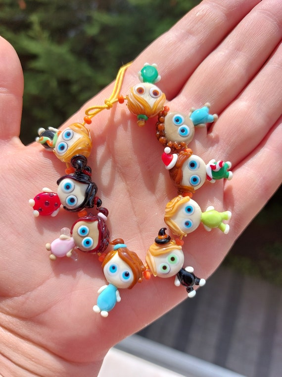 Happy Kids Lampwork Beads
