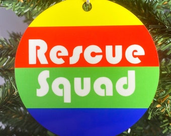 Rescue Squad Sublimated Holiday Ornament