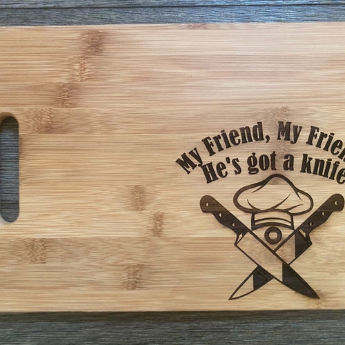 My Friend My Friend Cutting Board // Phish Chef Gift // Etsy