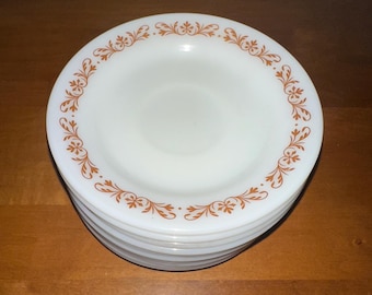 Placas de cobre con filigrana de Pyrex vintage