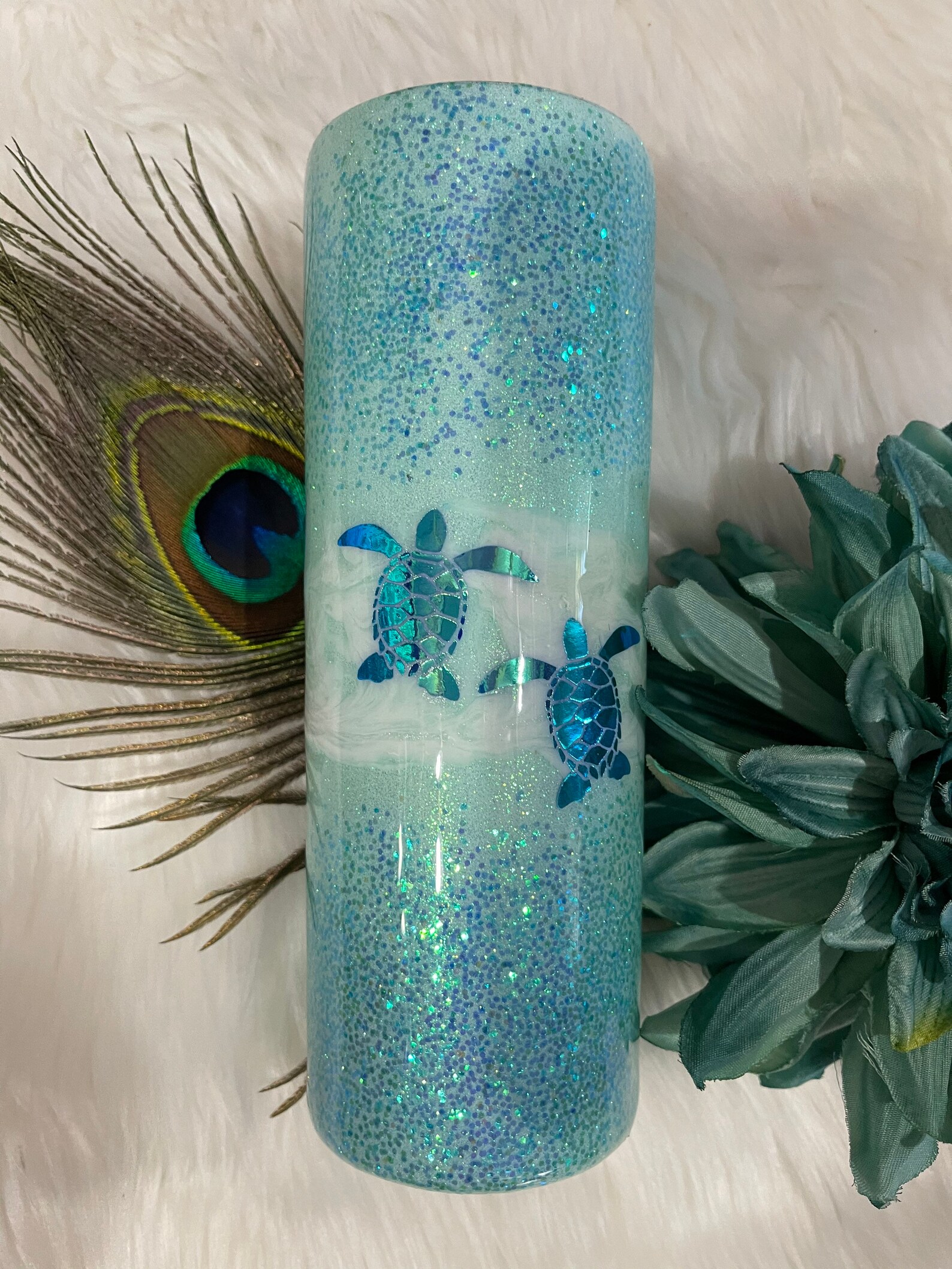 Sea turtle tumbler Etsy