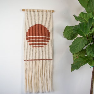 Macrame Sunset Wall Hanging