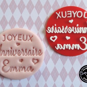 Joyeux Anniversaire Embosser Stamp 2 Etsy Joyeux Anniversaire Embosser Stamp 2 Etsy