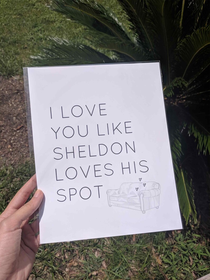 The Big Bang Theory Printable Sheldon Cooper Print Nerdy - Etsy