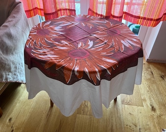 marimekko ヴィンテージテーブルクロス 赤 マリメッコ/Marimekko/JOJOビンテージファブリック/テーブルクロス