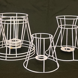 1 Skandinavisk vintage lampskärm ram trådram trådram Stark konstruktion