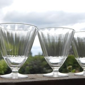 Set of 6  Vintage Faceted Shot Glass vodka Glass, 1970-s Collectible Rustic n Tableware