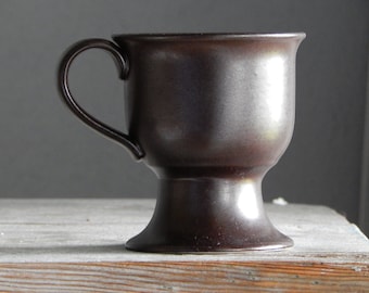 Set de 3 escandinavos vintage Höganäs Keramik gres marrón taza alta cerámica de Stengods Suecia Diseño escandinavo