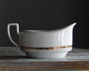 AIJA -2 Vintage RESTAURANT Gravy Boat Vintage Sauce Boat Made in Latvia Design 1971- 1975 s RPR