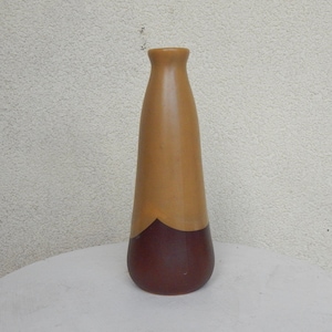 Vintage Brown Ceramic Vase Estonian Design 1960s