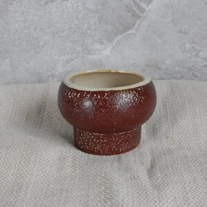 Vintage Small Ceramic Vase Tartu ARS Vintage Brown Ceramic Vase