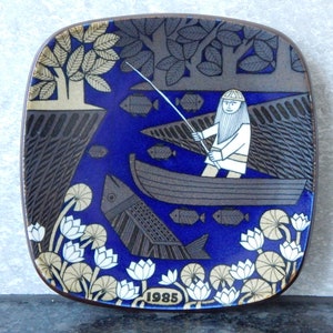 Arabia of Finland Annual plate Decorative Plate Designed by Raija Uosikkinen Stoneware  1985