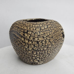 Vintage Keramik Vase Tartu ARS Vintage Brown Keramik Vase