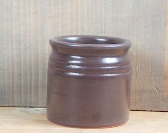 Scandinavian Vintage Keramik dark brown Matte Jar 1/6 L Pot Pottery Sweden Scandinavian Design