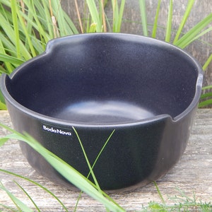 Scandinavian Vintage Boda Nova Keramik Black Bowl Pottery Sweden Scandinavian Design