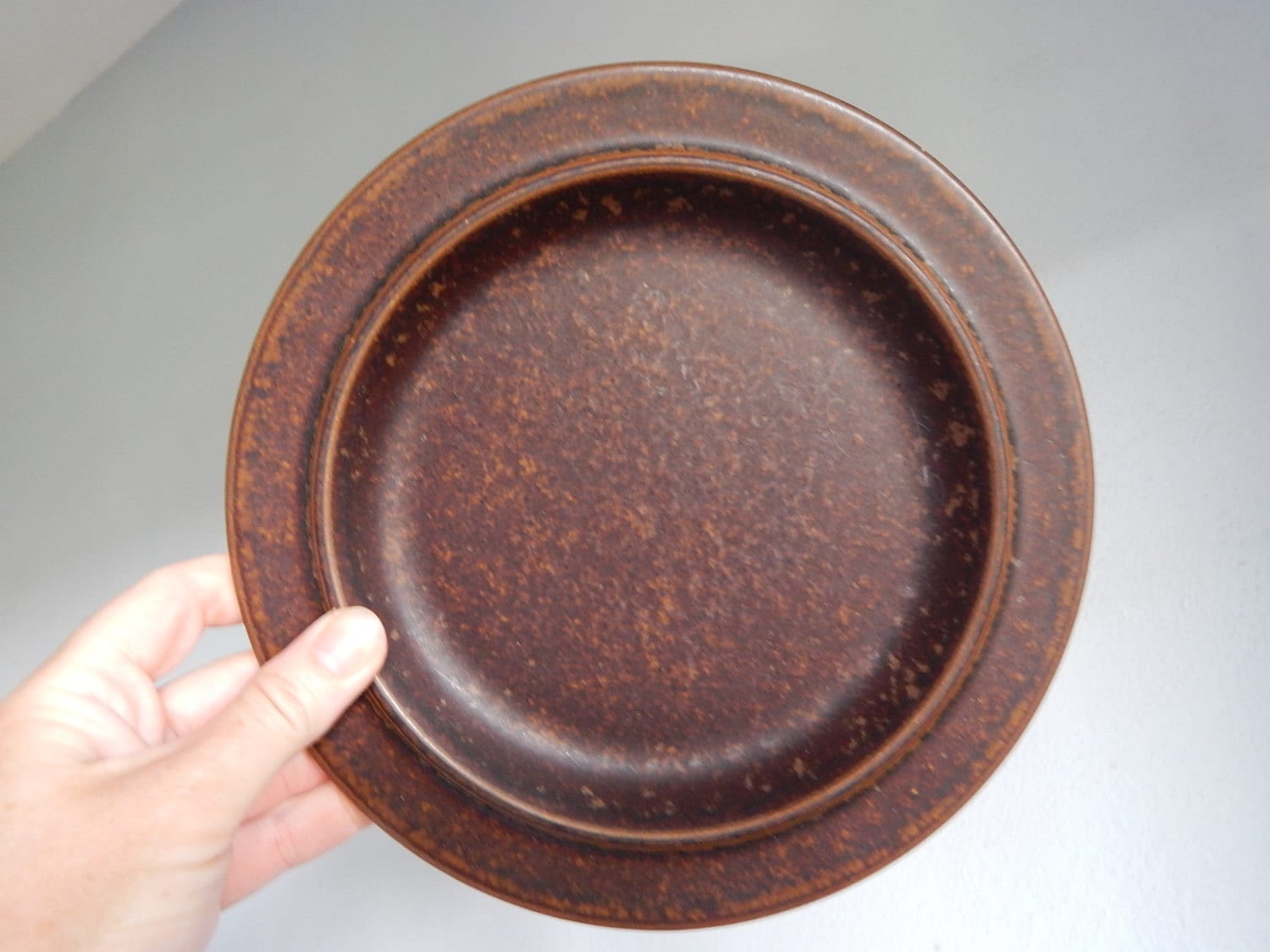 Arabia of Finland Ruska Salad Plate Stoneware Designed by Ulla