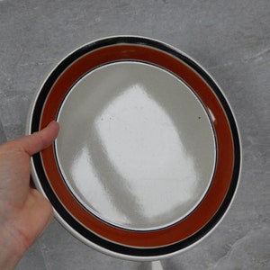Scandinavian Vintage Plate Höganäs Keramik Stoneware RANDA BANDA Dinner ...