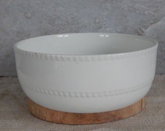 Scandinavian Vintage Gefle Big White Bowl