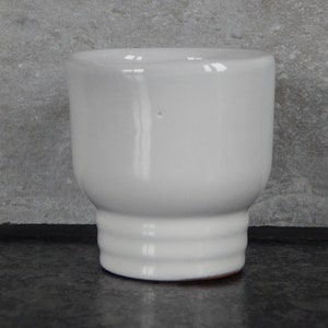 Vintage Small White Ceramic Vase   Design 1980 s Tallinna Ehituskeraamika Tehas TEKT