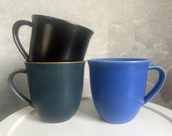 *送料無料* Hoganas Keramik SAVOY カップ＆ソーサー ホガナス*スウェーデン*北欧*ビンテージ HOGANASKERAMICホガナスケラミックダブルハンドルスープカップ2個