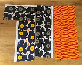 NOS Scandinavian Vintage MARIMEKKO OYJ Suomi Finland design Maija Isola 1965/ K.I. 2009 : "Pieni Unikko 2" 100% Cotton Fabric Textile