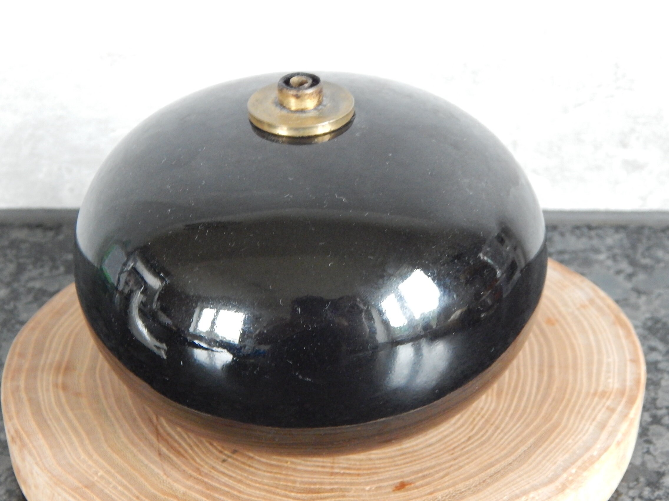 Hoganas Keramik アンヌ・ニルソン／オイルランプ大Aladin Scandinavian Vintage Black Oil Lamp Aladin Aladdin Höganäs
