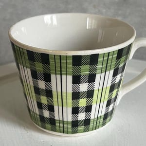 1 Vintage Gefle Grön Skotte Tasse Schwedische Kaffeetasse Helmer Ringström Sällsynt Skandinavisches Design