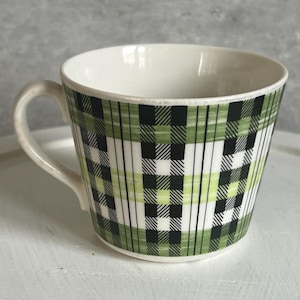 1 Vintage Gefle Grön Skotte Tasse Schwedische Kaffeetasse Helmer Ringström Sällsynt Skandinavisches Design