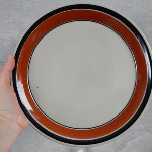 Scandinavian Vintage Plate Höganäs Keramik Stoneware RANDA BANDA Dinner ...