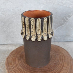 Vintage Ceramic Vase Tartu ARS Vintage Brown Ceramic Vase