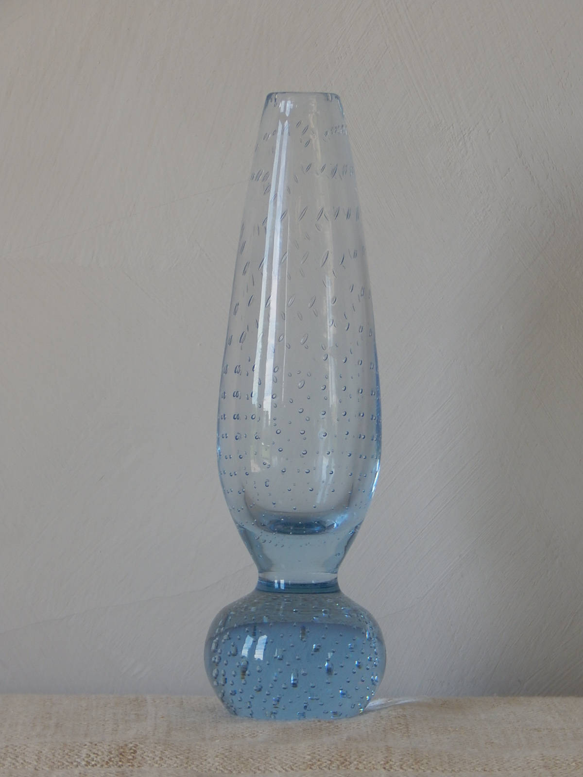 Scandinavian Vintage Light Blue Glass Vase Vintage Vase Retro Etsy
