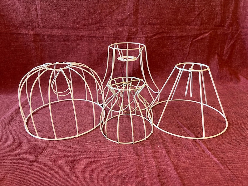 1 Scandinavian Vintage Lamp Shade Frame Wire Frame Wireframe - Etsy
